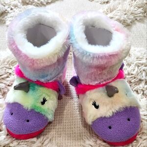 🆕️ 💜 Totes kids Unicorn slippers sz Small/ 11-12